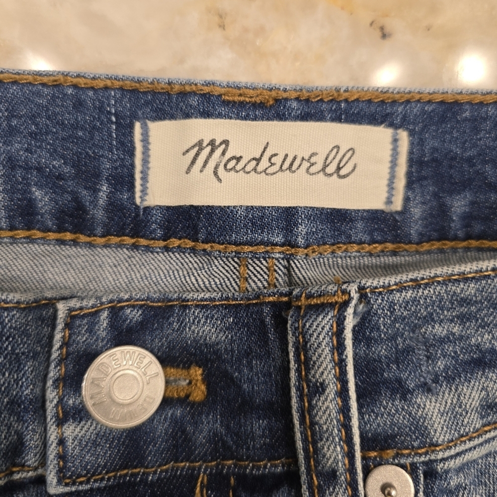 Madewell Cruiser Straight Crop Jeans  Pieced Edition Size 26 - Picture 9 of 11